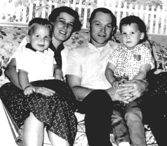 vintage family - Gary, Mom, Dad, Dennis